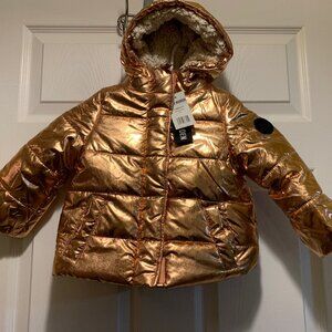 NWT STEVE MADDEN Children's Rose Gold Puffer Jacket
